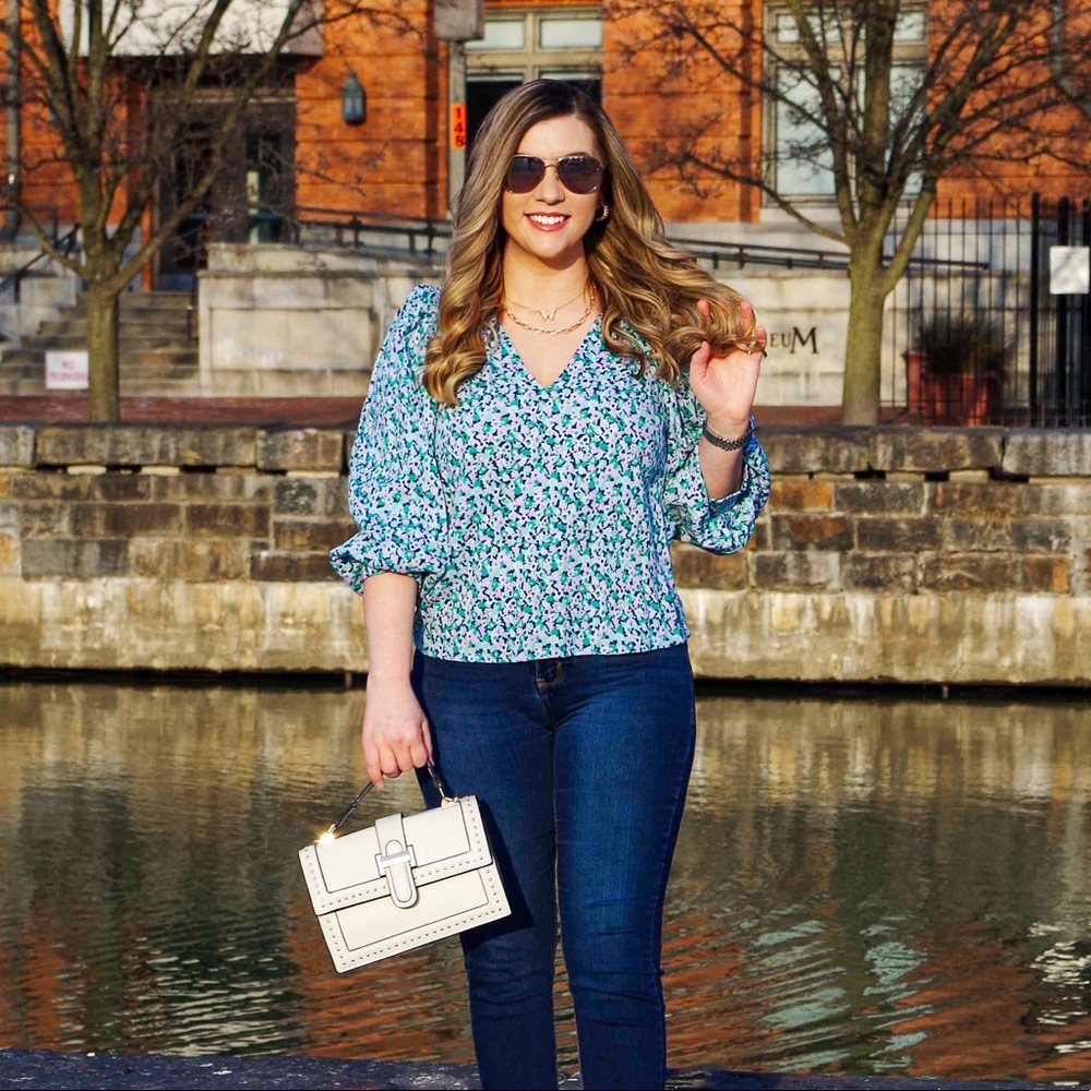 Spring floral top